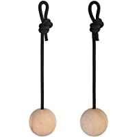 Los mejores  - ALPIDEX 2 Unidades de Bolas de Entrenamiento de distinto tamaño - Juego de 2 Bolas de Madera para Entrenamiento de…